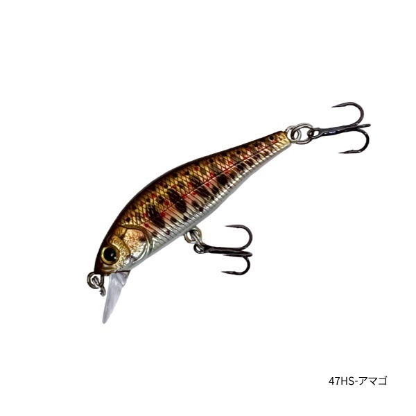 流翠【渓流用トラウトミノー/フラットサイドシンキングミノー/トラウトルアー】(47HS-アマゴ)